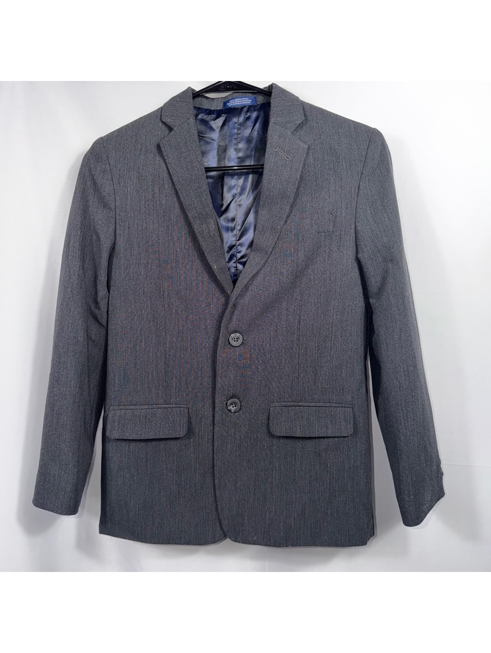IZOD Boys Size 12 Gray Two Button Suit Blazer